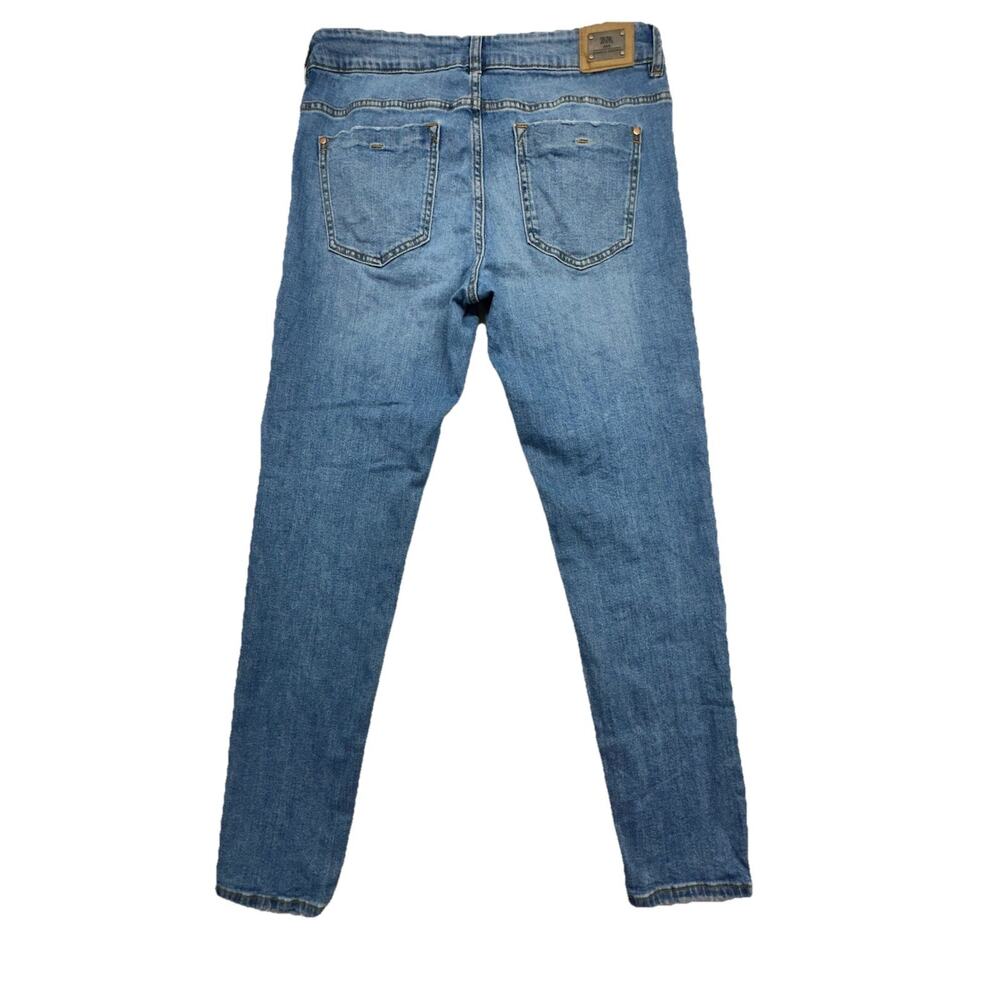 Zara Jeans Women Size 10 Z1975 Distressed Denim Mid Rise Skinny - Picture 8 of 9